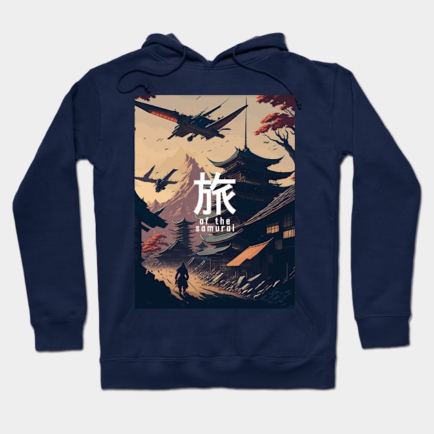 Futuristic Samurai: A Journey Through Time and Tradition Hoodie by By_Russso